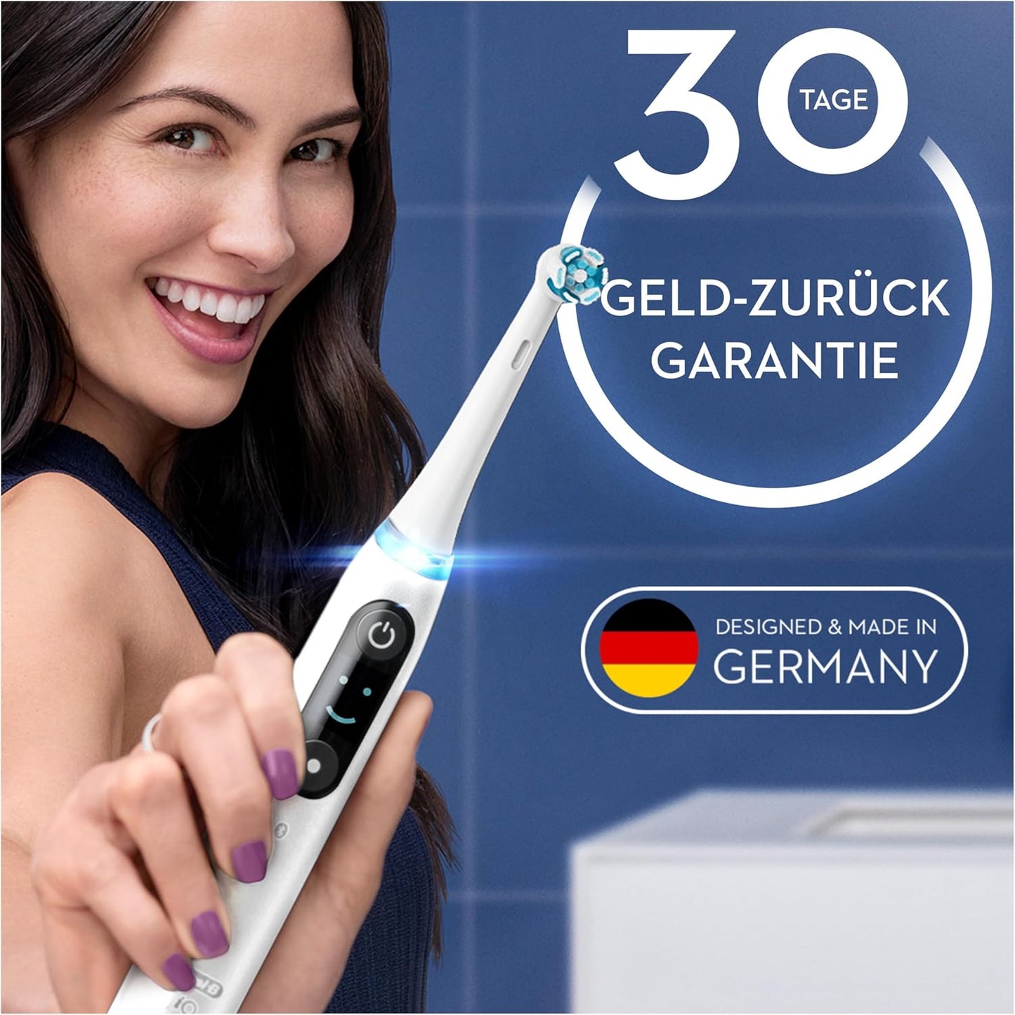 Oral-B iO Series 8 Plus Edition Electric Toothbrush, Plus 3 Replacement Toothbrush Heads
